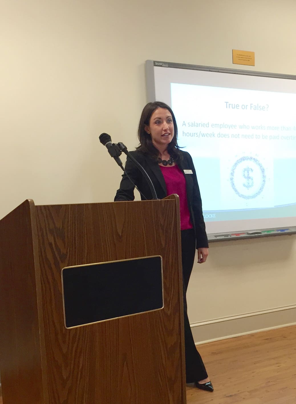 Catherine Huff Cate Huff presenting SML 4-27-16