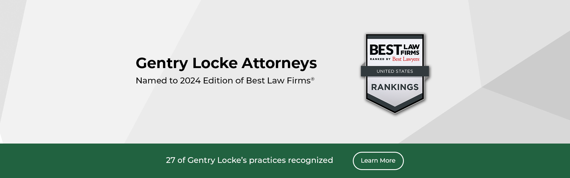 Gentry Locke Ranked in 2024 Edition of Best Law Firms®