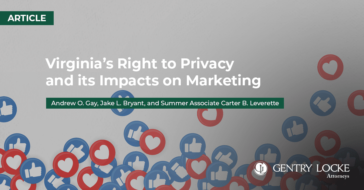 Virginia’s Right to Privacy and its Impacts on Marketing Article