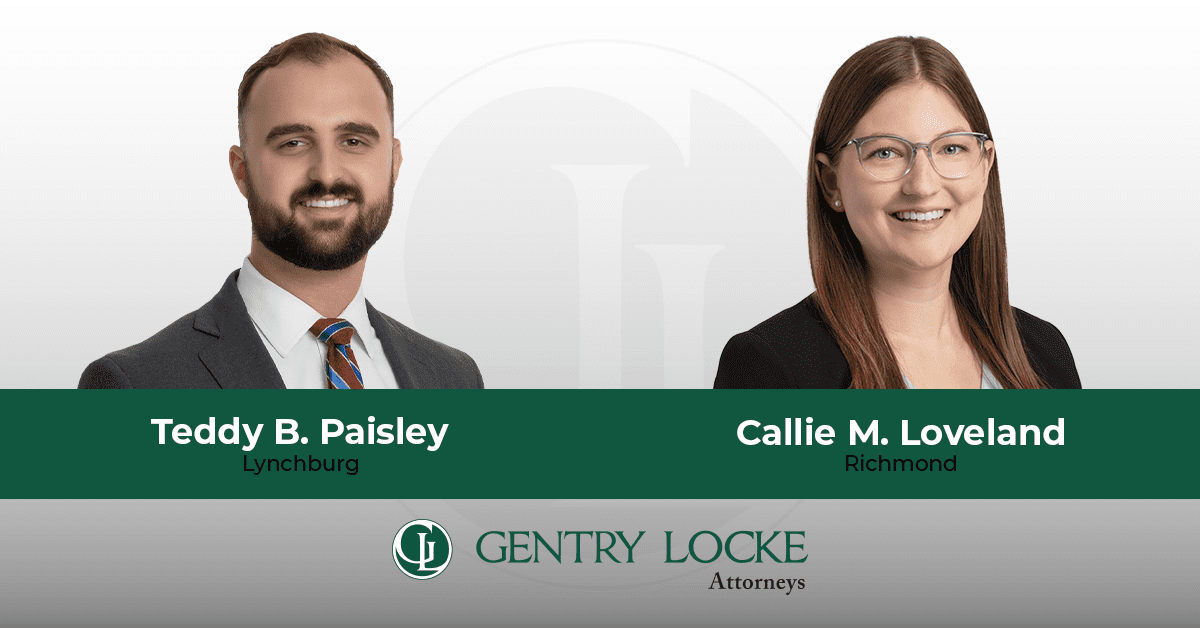 New Associates - Teddy B. Paisley and Callie M. Loveland