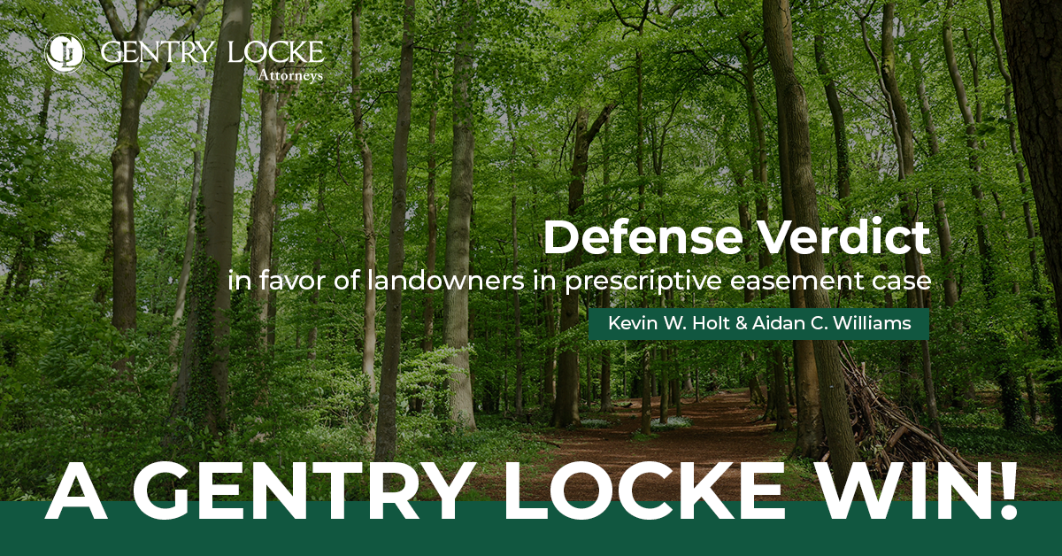 Prescriptive Easement Case Win