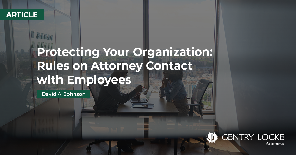 Protecting Your Organization Article