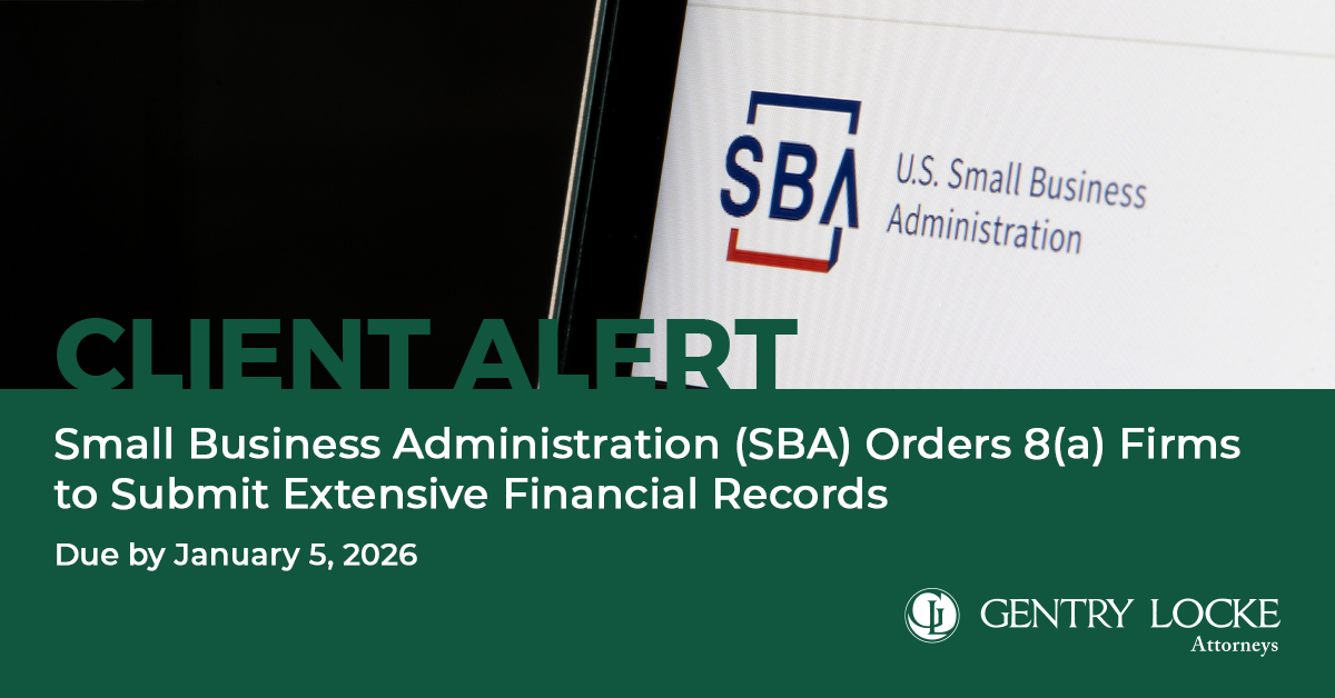 Small Business Administration (SBA) Orders 8(a) Firms to Submit Extensive Financial Records