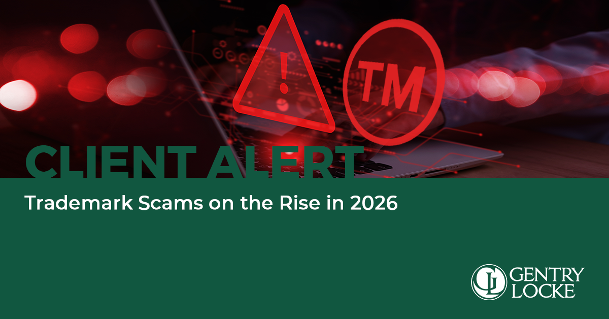 Client Alert Trademark Scams