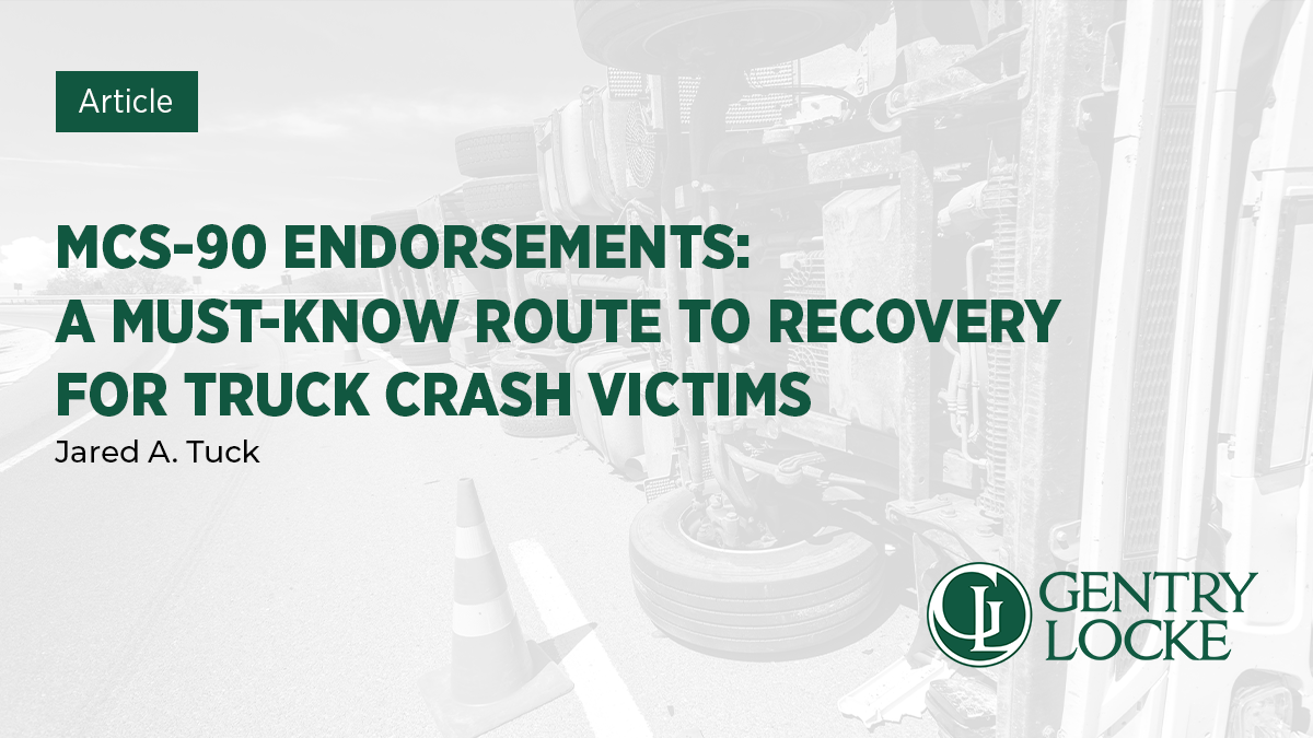 MCS-90 Endorsements Article
